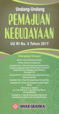 Undang-UNdang Pemajuan Kebudayaan ;UU RI No. 5 Tahun 2017
