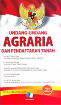 Undang-undang Agraria dan Pendaftaran Tanah